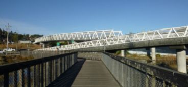 ped/bike bridge over SFD